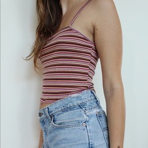 Multi Stripe Brandy Melville Tank Top